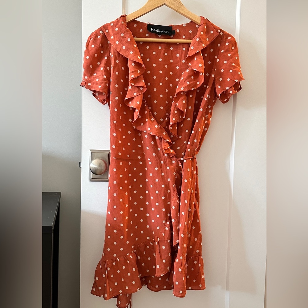 Realisation Par Silk Wrap Dress